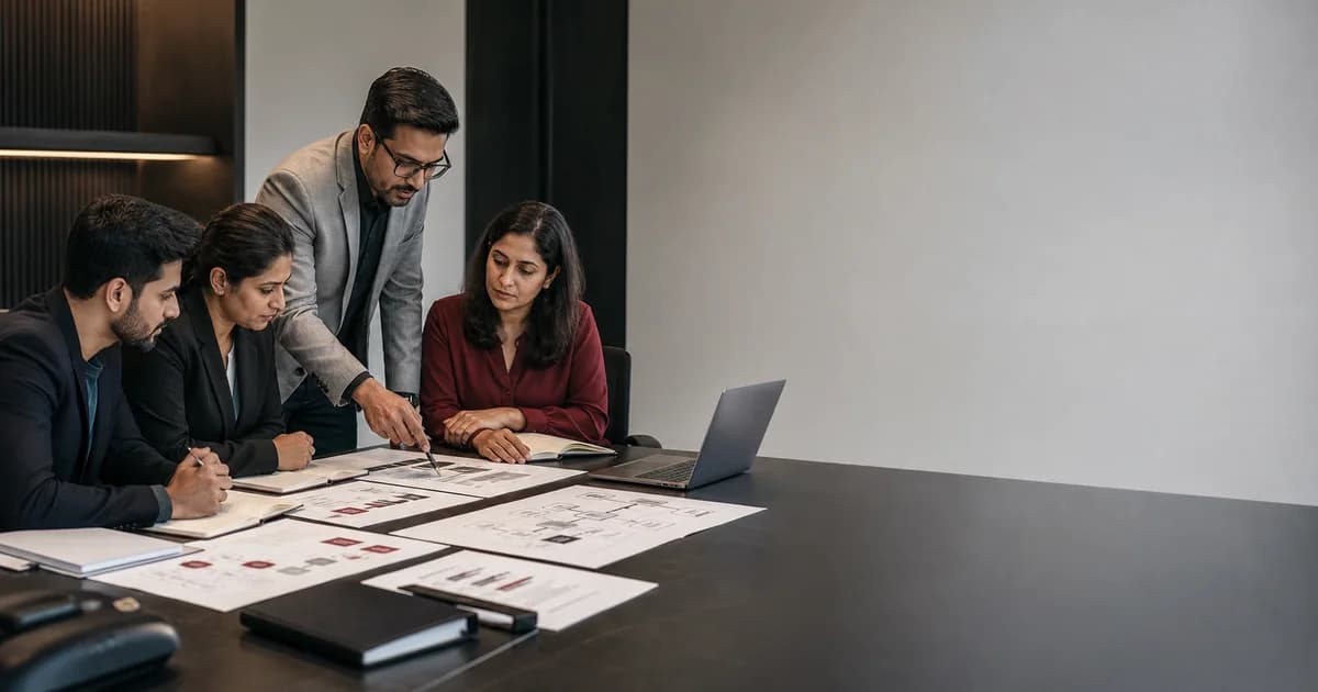Indian operations leaders reviewing AI workflow depth and business process changes
